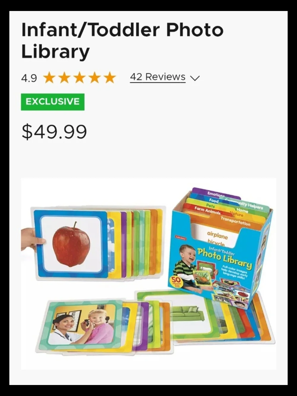 Lakeshore Infant/Toddler Photo Library - All Pieces